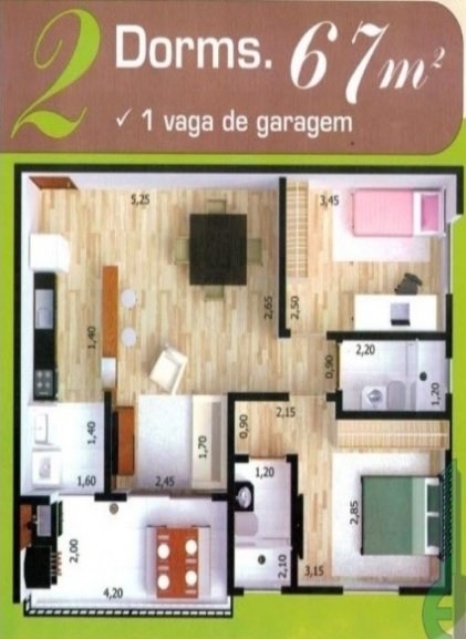 Apartamento à venda com 3 quartos, 77m² - Foto 3