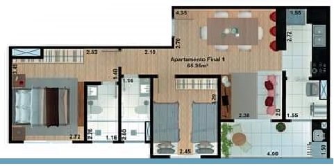 Apartamento à venda com 2 quartos, 75m² - Foto 10