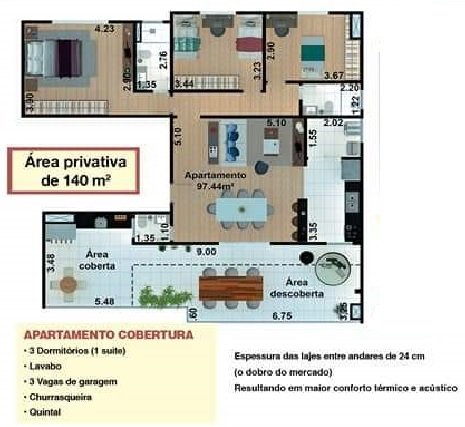 Apartamento à venda com 2 quartos, 75m² - Foto 12