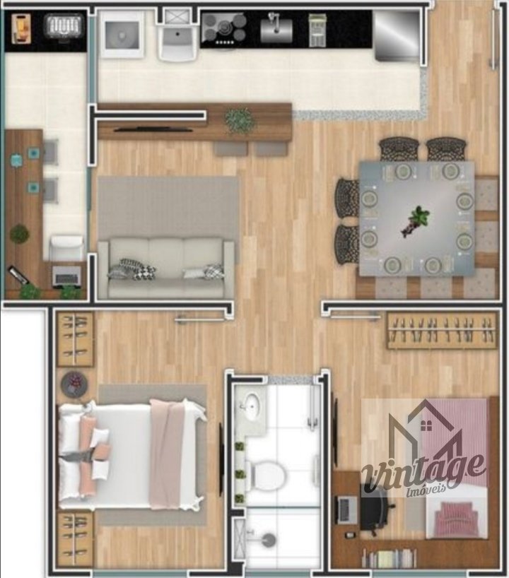 Apartamento à venda com 2 quartos, 53m² - Foto 6