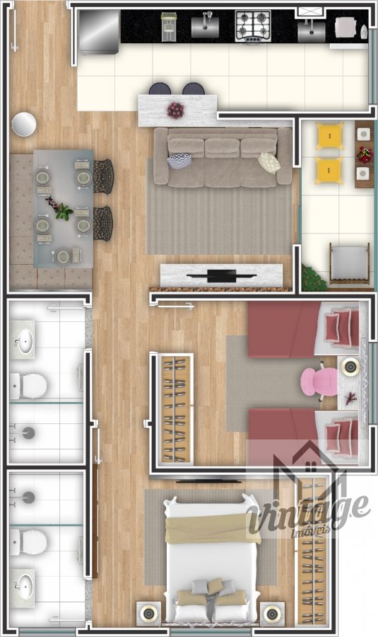 Apartamento à venda com 2 quartos, 54m² - Foto 14