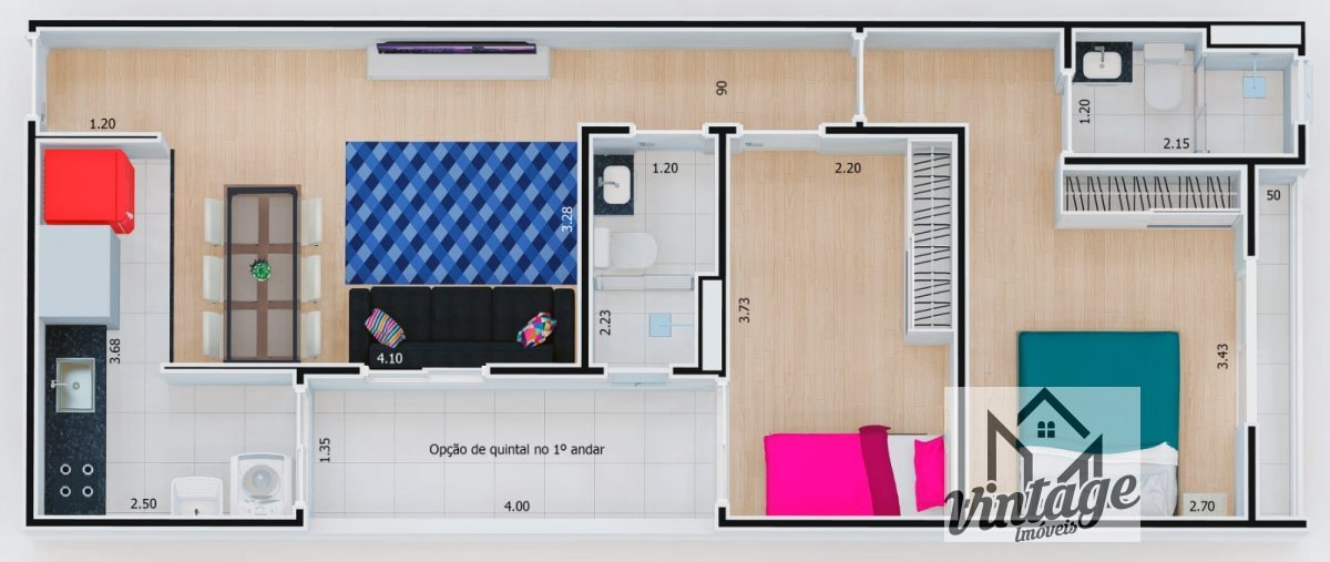 Apartamento à venda com 2 quartos, 61m² - Foto 2