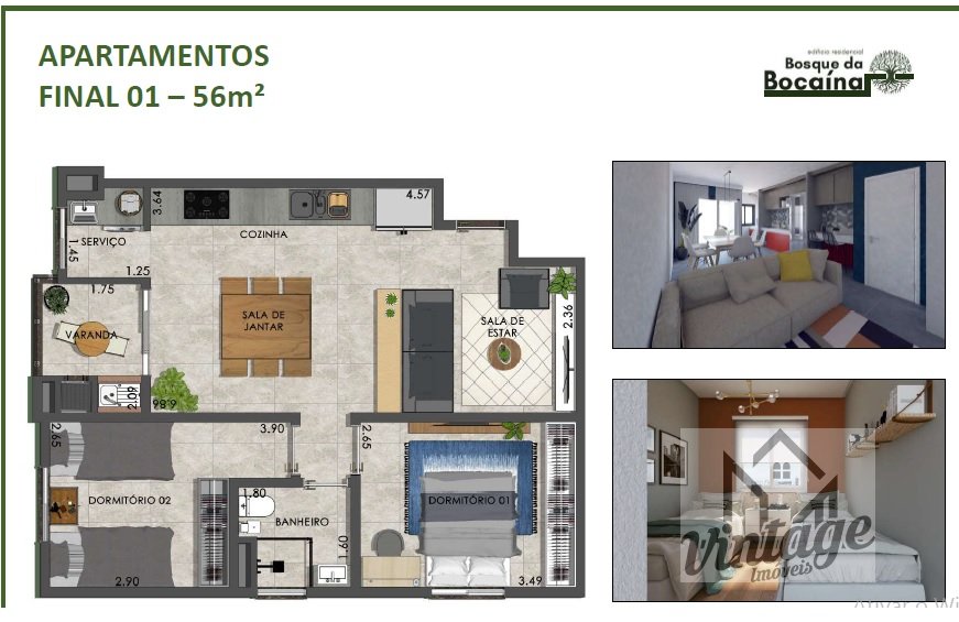 Apartamento à venda com 2 quartos, 50m² - Foto 5