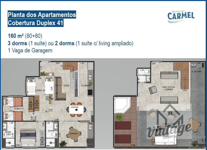 Apartamento à venda com 2 quartos, 60m² - Foto 10